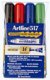 Whiteboardpenna Artline 517 2,0mm rund 4-pack