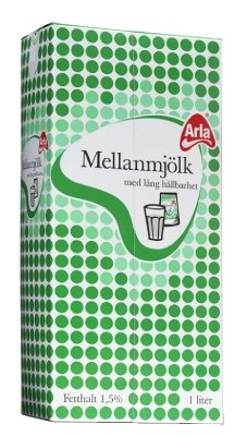 Arla Mjölk med lång hållbarhet 1,5% 1L - Wulff Supplies