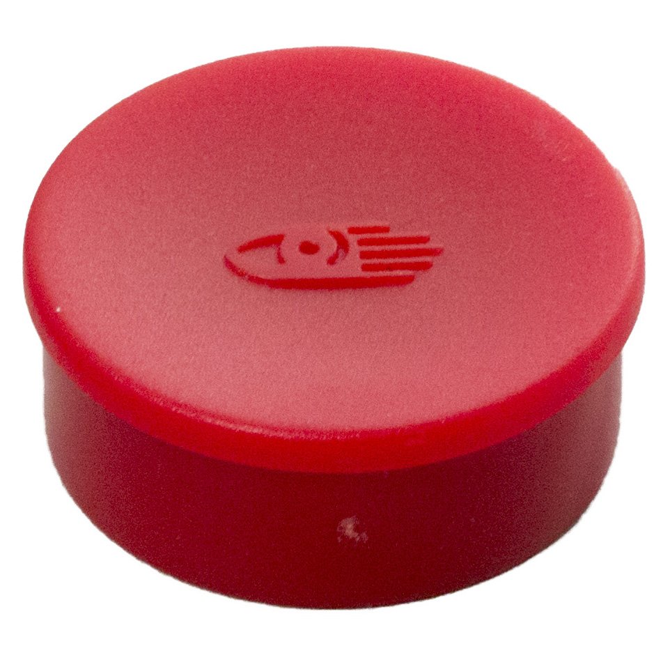 Magnet X-tra Strong 35mm röd - Wulff Supplies