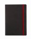 Anteckningsbok Oxford Black n´Red Business Journal Soft cover A5 linjerat svart