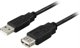 USB 2.0 kabel Deltaco Typ A ha - Typ A ho 3m svart