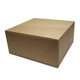Bakelsekartong 19x19x9cm brun/vit