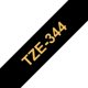 Märktape Brother P-Touch TZe344 18mm guld på svart