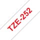 Märktape Brother P-Touch TZe252 24mm röd på vit