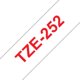 Märktape Brother P-Touch TZe252 24mm röd på vit