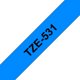 Märktape Brother P-Touch TZe531 12mm svart på blå