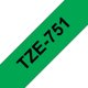 Märktape Brother P-Touch TZe751 24mm svart på grön