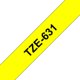 Märktape Brother P-Touch TZe631 12mm svart på gul