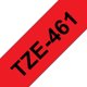 Märktape Brother P-Touch TZe461 36mm svart på röd