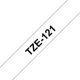 Märktape Brother P-Touch TZe121 9mm svart på klar