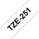 Märktape Brother P-Touch TZe251 24mm svart på vit