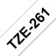 Märktape Brother P-Touch TZe261 36mm svart på vit