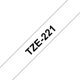Märktape Brother P-Touch TZe221 9mm svart på vit