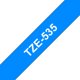 Märktape Brother P-Touch TZe535 12mm vit på blå