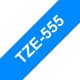 Märktape Brother P-Touch TZe555 24mm vit på blå