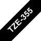 Märktape Brother P-Touch TZe355 24mm vit på svart