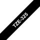 Märktape Brother P-Touch TZe325 9mm vit på svart