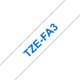 Textiltape Brother P-Touch TZeFA3 12mm blå på vit