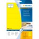 Färgad etikett Herma Special A4 105x42,3mm papper matt gul
