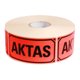 Etikett "Aktas" 1000/rulle