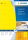Färgad etikett Herma Special A4 105x42,3mm papper matt gul
