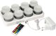 LED-set minilampa laddningsbart 48 x Ø 50 mm vit