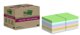 Post-It® Super Sticky 100 % Recycled Notes 76x76mm blandade färger