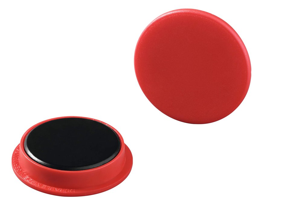Magnet rund 32mm röd 20-pack - Wulff Supplies