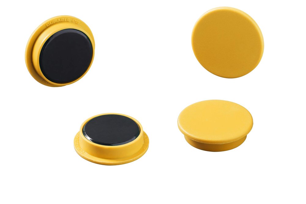 Magnet rund 32mm gul 20-pack - Wulff Supplies