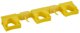 Hygieniskt Hi-Flex Väggupphäng System 420mm gul