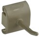 Hygieniskt Väggupphäng Krok singelmodul 41mm brun