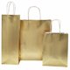 Presentpåse GOLD FOIL bottle-bag 130x82x359mm