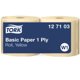Papper Tork Basic stor rulle 1-lag gul 2/frp