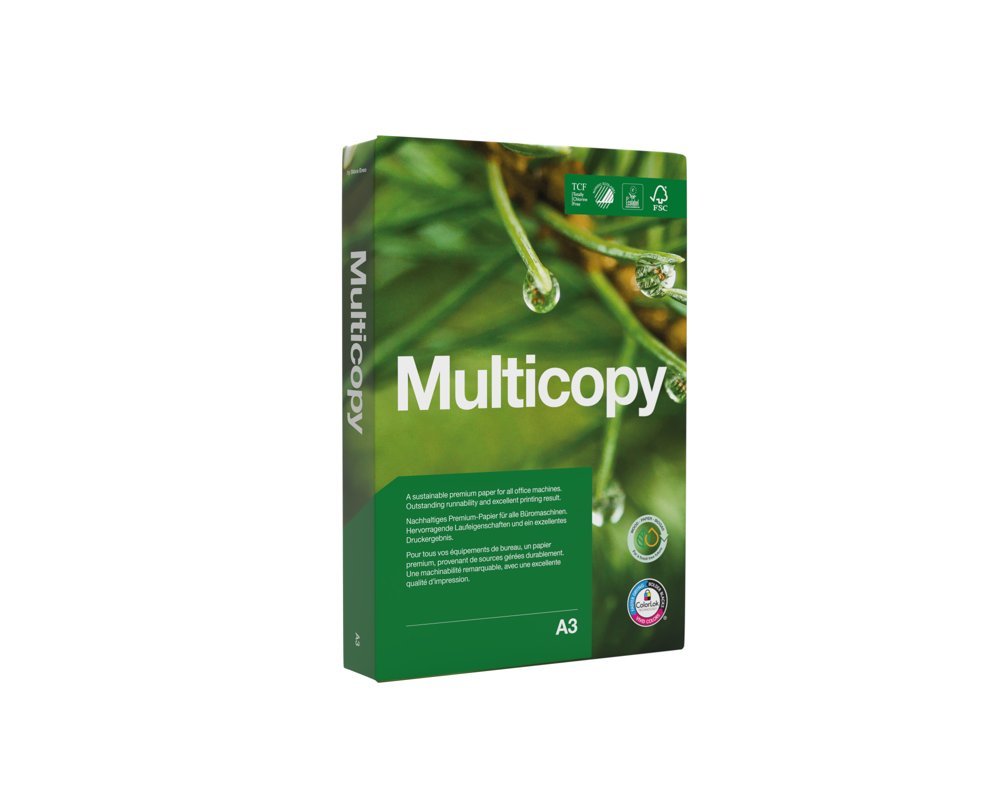 Kopieringspapper Multicopy A3 100g ohålat - Wulff Supplies