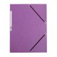 Gummibandsmapp 3 klaff A4 lila 10/ffrp