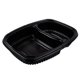 Form 2 fack PP 1250ml svart